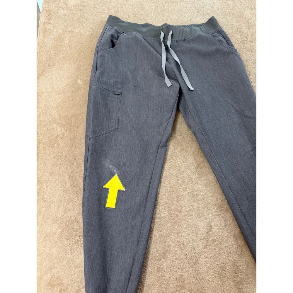 FIGS Zamora Jogger Scrub Pants Mens size Large Gray Technical Collection medical